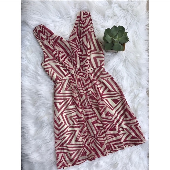 Rachael & Chloe geometric striped v-neck dress - Picture 2 of 4